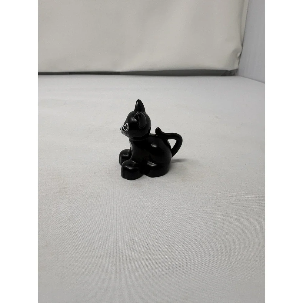 Lego Duplo Black Cat Figure Pet Animal Replacement Minifigure Miniature